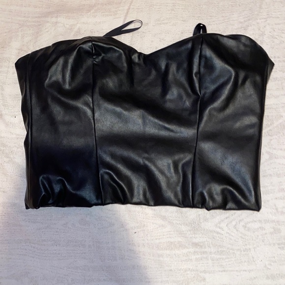 selling a leather tube top - Picture 2 of 2
